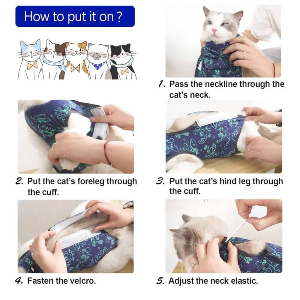 Cat Surgery Recovery Vest | Sz M | NWT